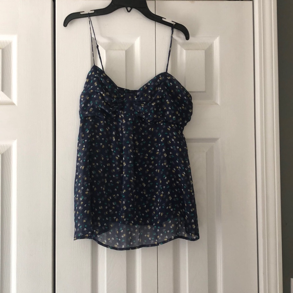 American eagle Navy spaghetti strapped top